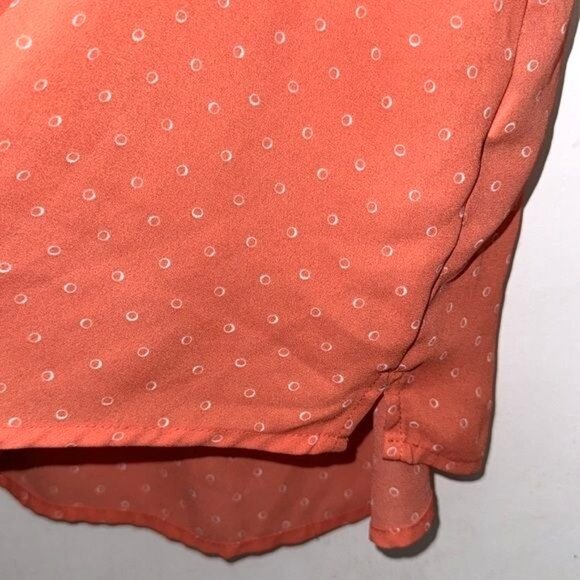 APT.9 Womens XXL Coral Polka Dot Sleeveless Blouse - Picture 5 of 8